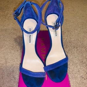 Steve Madden  blue/ purple one strap heels